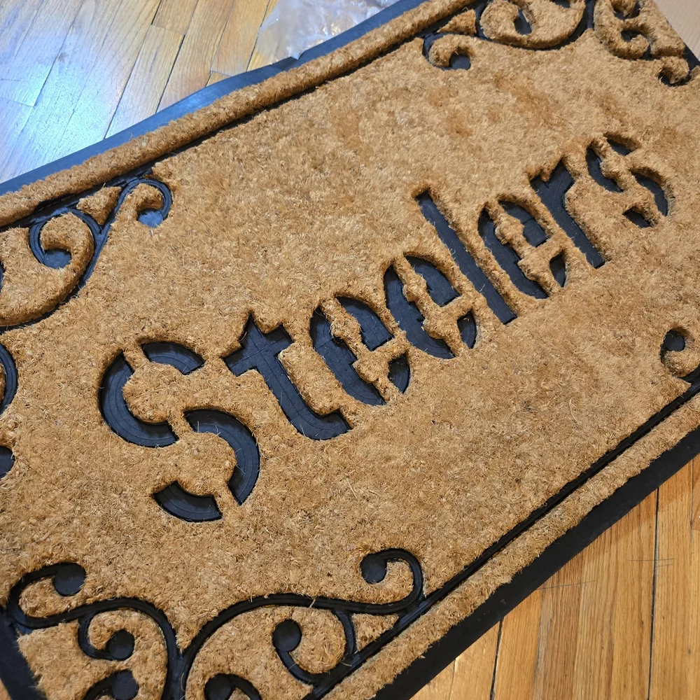 The Memory Company NWT Pittsburgh Steelers Outdoor Coir Welcome Door Mat